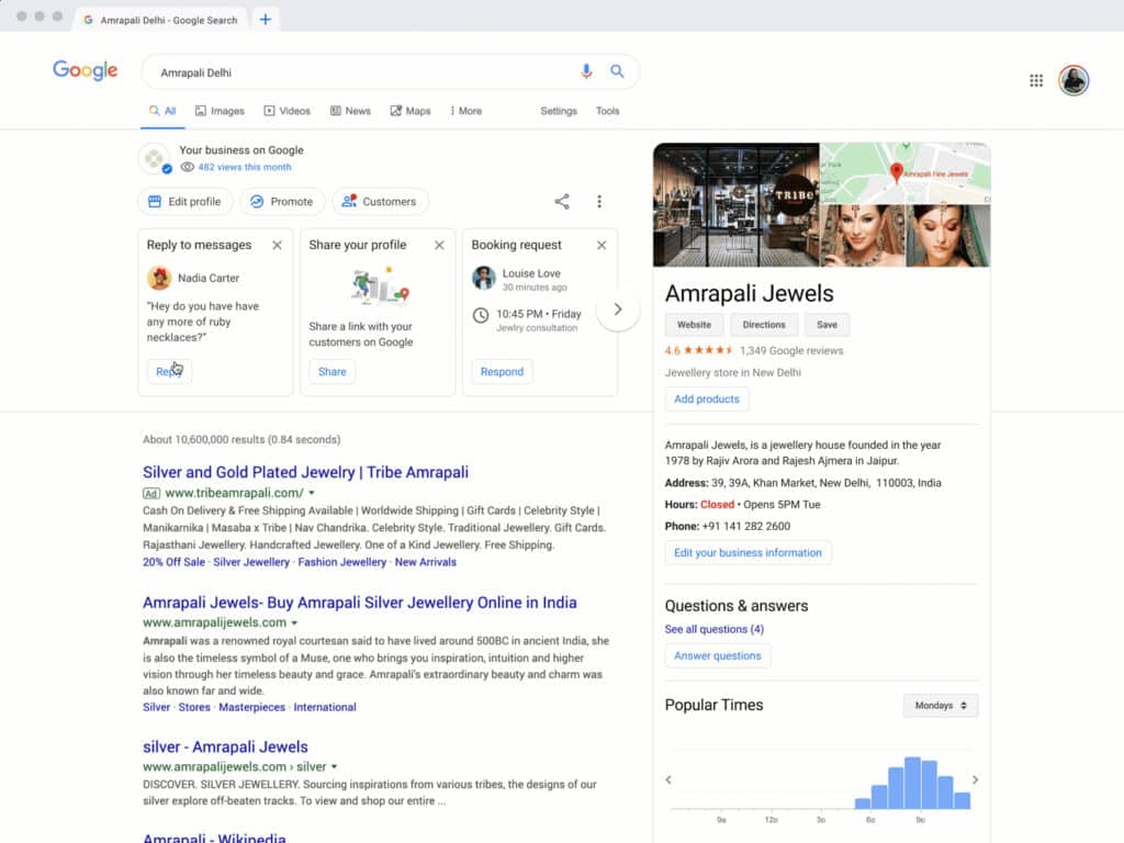 Google My Business ahora se conocerá como Google Business Profile 1 google business profile messaging 1 a