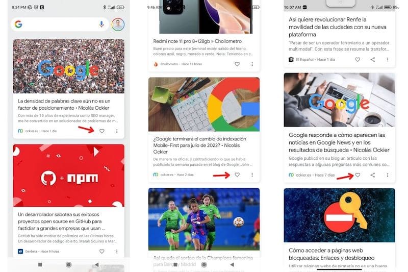 Google puede compartir sus Me gusta de Google Discover con los editores 1 "Me Gusta" en Google Discover