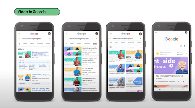 Transcripción de la presentación en Google I/O de las novedades en Search 8 videos en google search